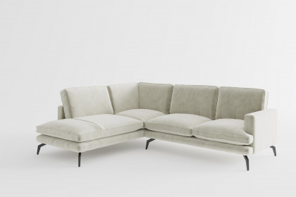 Bali von Primavera Furniture - Eckgarnitur Ausführung links hellgrau