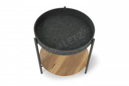 Twist-living von SCHÖNER WOHNEN - Couchtisch Eiche rustico/ Metall anthrazit