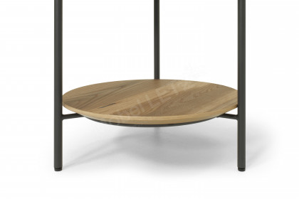Twist-living von SCHÖNER WOHNEN - Couchtisch Eiche rustico/ Metall anthrazit