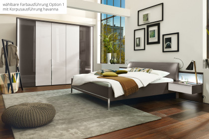 San-Diego-sleeping von Musterring - Schlafzimmer-Set Option 3 grau-braun
