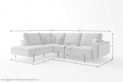 Celaya von Primavera Furniture - Ecksofa Variante links hellbeige