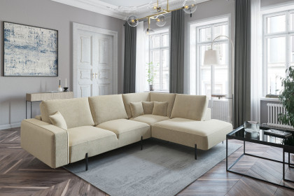 Celaya von Primavera Furniture - Ecksofa rechts dunkelbeige