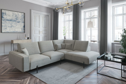 Celaya von Primavera Furniture - Ecksofa rechts graubeige