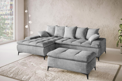 Haiti III von Nova Via - Polstersofa links graphite