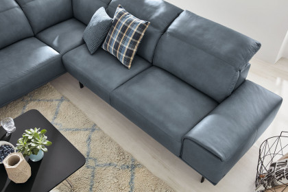 MR 2490 von Musterring - Ledersofa Variante links blue