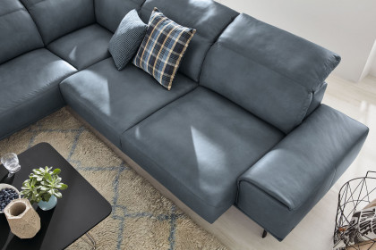 MR 2490 von Musterring - Ledersofa Variante links blue