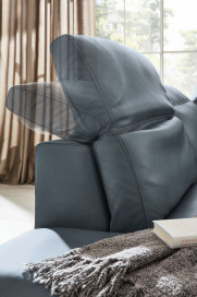 MR 2490 von Musterring - Ledersofa Variante links blue