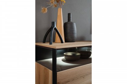 Andra-living von SCHÖNER WOHNEN - Sideboard Eiche/ anthrazit