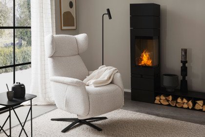Catola Lazyline von SCHÖNER WOHNEN - Relaxsessel silver-creme