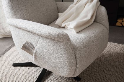Catola Lazyline von SCHÖNER WOHNEN - Relaxsessel silver-creme