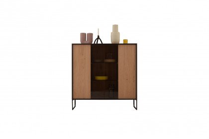 Yola von SCHÖNER WOHNEN - Highboard 6134 Kerneiche natur - inklusive Beleuchtung
