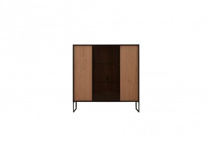 Yola von SCHÖNER WOHNEN - Highboard 6134 Kerneiche natur - inklusive Beleuchtung