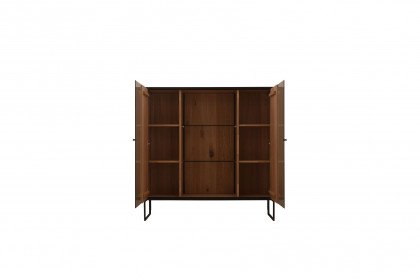 Yola von SCHÖNER WOHNEN - Highboard 6134 Kerneiche natur - inklusive Beleuchtung