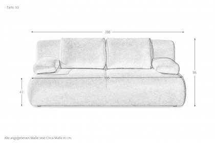 Devin-Sleep von Restyl - Schlafsofa mit Bettkasten beige