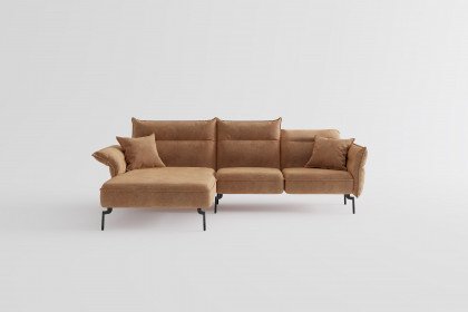 Jakarta von Primavera Furniture - Ecksofa links hellbraun