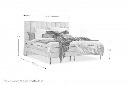 Frame-Dream von DONE.® - Boxspringbett beige
