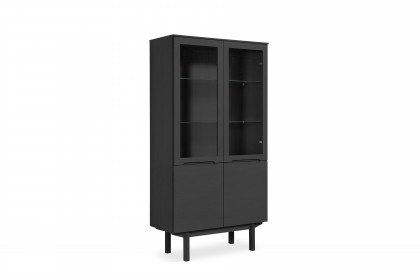 SM 307 von Skovby Møbelfabrik - Vitrinenschrank Eiche schwarz