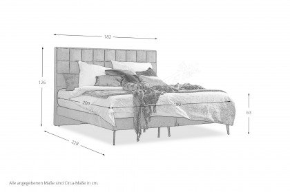 Frame-Dream von DONE.® - Boxspringbett stone