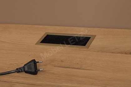 Andra-living von SCHÖNER WOHNEN - Wohnwand AD09 Eiche/ anthrazit mit Beleuchtung