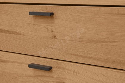 Andra-living von SCHÖNER WOHNEN - Wohnwand AD09 Eiche/ anthrazit mit Beleuchtung