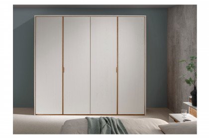 Alabama von Nature Living - Schrank 4-türig weiß - Wildeiche