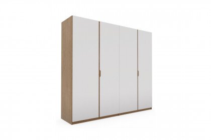 Alabama von Nature Living - Schrank 4-türig weiß - Wildeiche