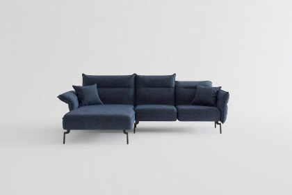 Jakarta von Primavera Furniture - Ecksofa Ausführung links dunkelblau