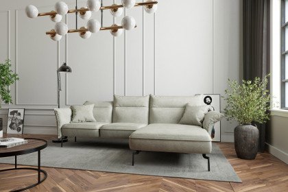 Jakarta von Primavera Furniture - Polstergarnitur rechts hellgrau