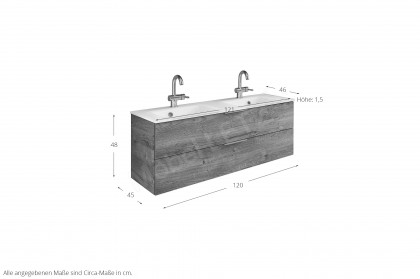 Serie 6110 von Pelipal - Badezimmer in Eiche Ribbeck