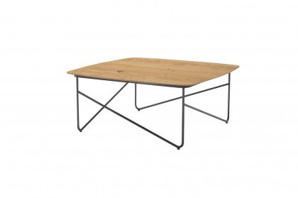 Solo-living von SCHÖNER WOHNEN - Couchtisch Eiche/ Metall anthrazit