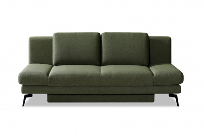 Laila von Restyl - Schlafsofa dunkelgrün mit Bettkasten