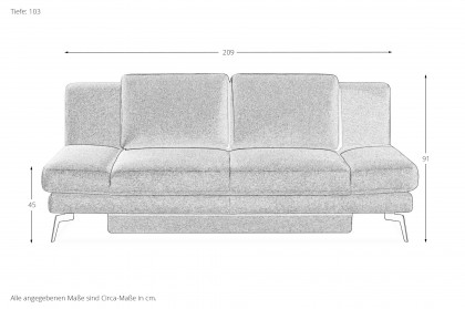 Laila von Restyl - Schlafsofa dunkelgrün mit Bettkasten
