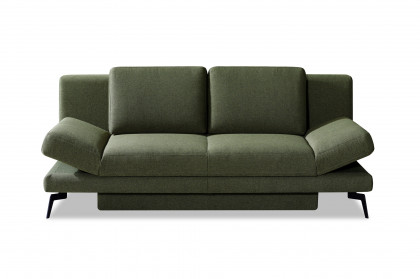 Laila von Restyl - Schlafsofa dunkelgrün mit Bettkasten