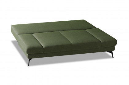Laila von Restyl - Schlafsofa dunkelgrün mit Bettkasten
