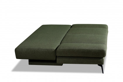Laila von Restyl - Schlafsofa dunkelgrün mit Bettkasten