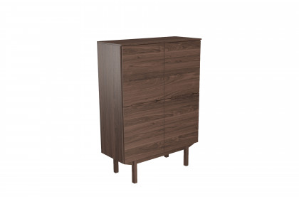 SM 308 von Skovby Møbelfabrik - Highboard in Nussbaum lackiert