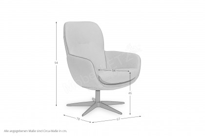 Magnetit von Gealux - Drehsessel orange