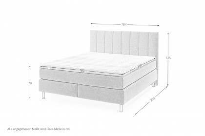 OC-BX23164 von Oschmann - Boxspringbett KT 10001B natur