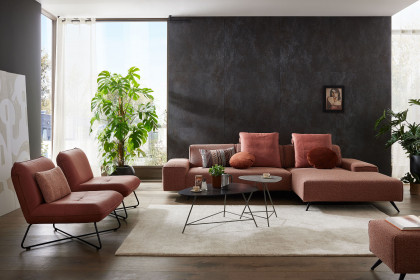 MR 2985 von Musterring - Ecksofa Variante rechts blush