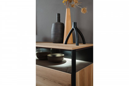 Andra-living von SCHÖNER WOHNEN - Sideboard Eiche rustico/ anthrazit