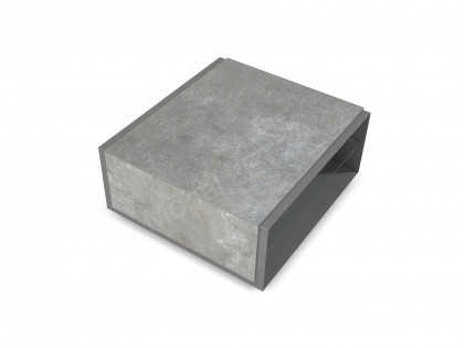Vinci von LEONARDO Living - Couchtisch Metall mit Keramikapplikationen