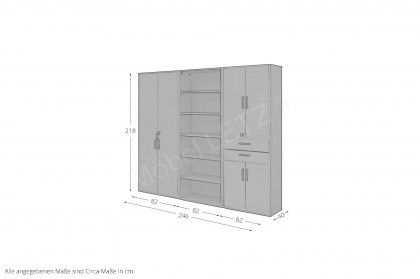 Big Profi Office von Mäusbacher - 3-teiliges Aktenschrank-Ensemble