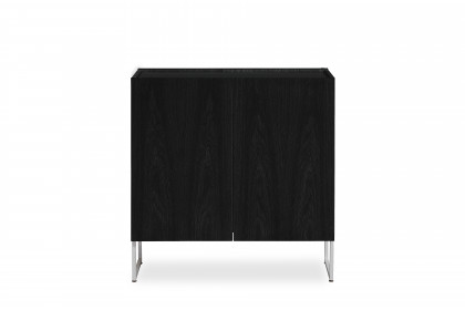 SM 402 von Skovby Møbelfabrik - Sideboard Eiche schwarz/ Stahl satin