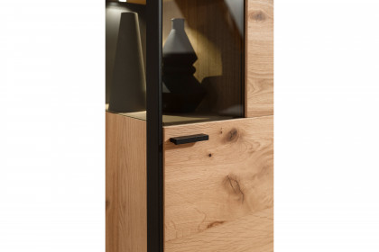 Andra-living von SCHÖNER WOHNEN - Vitrine Eiche/ anthrazit