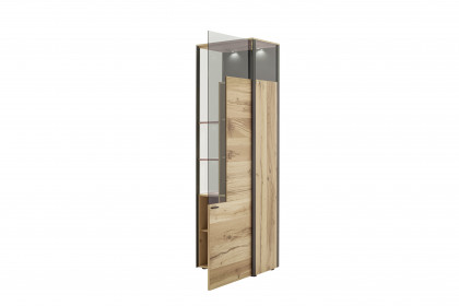 Andra-living von SCHÖNER WOHNEN - Vitrine Eiche/ anthrazit