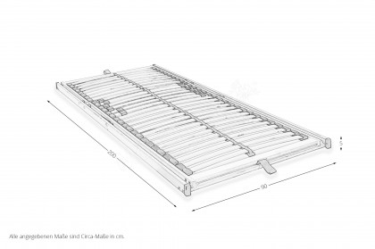 Oden aus der Kollektion Letz - Lattenrost 90 x 200 cm für Bettkasten