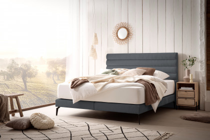 Stripes-Dream von DONE.® - Boxspringbett anthracite