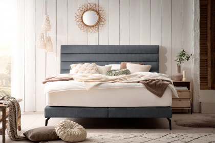 Stripes-Dream von DONE.® - Boxspringbett anthracite