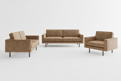 June von Primavera Furniture - Polstergarnitur liver-hellgraubraun