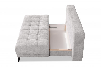 Linda-Sleep von Restyl - Schlafsofa silber mit Boxspringpolsterung